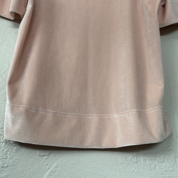 Anthropologie Krisha velvet short sleeve mockneck pullover top - Picture 8 of 11